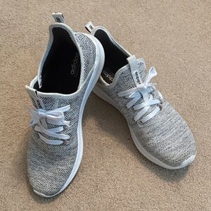 Adidas Gray and White Running Shoes 9